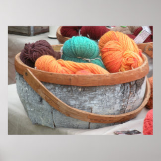 Affiche Fil en corbeille d'écorce de bouleau