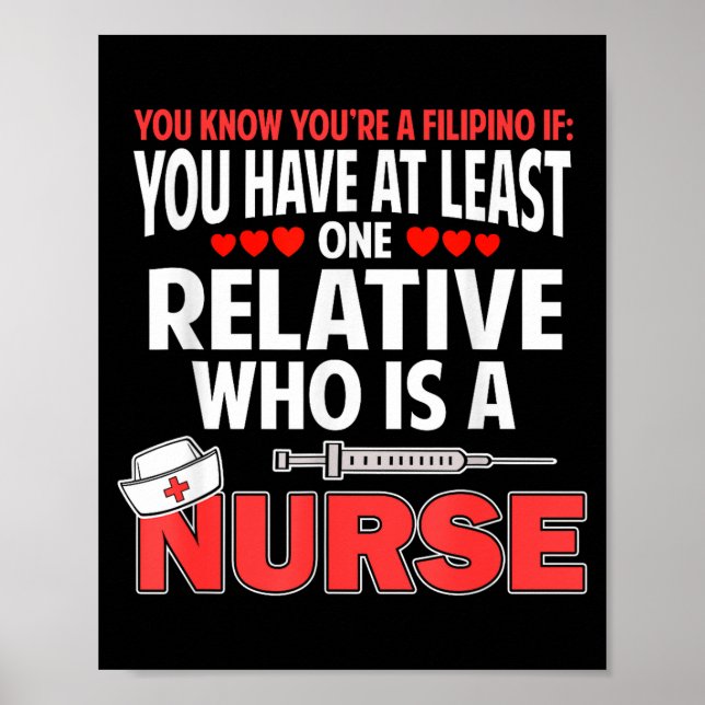 Affiche Filino Nurse Funny Saying Philipnes Noy Men Women  (Devant)