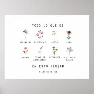 Affiche Filipenses 4 : 8 Póster