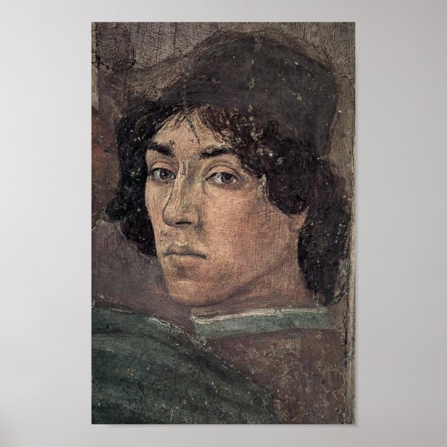 Affiche Filippino Lippi - Autoportrait de l'artiste (Devant)