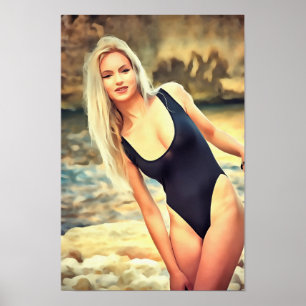 Affiche Fille 2 de Pin- de plage