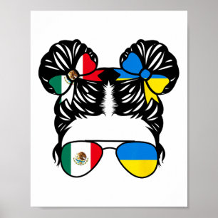 Affiche Fille à moitié mexicaine à moitié ukrainienne Mexi