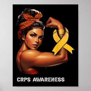 Affiche Fille Afro Incassable Sensibilisation Crps