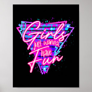 Affiche Fille Anniversaire Fête d'Anniversaire Filles Just