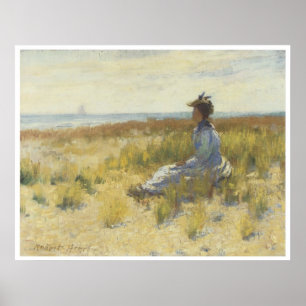 Affiche Fille assise au bord de la mer, 1893 Robert Henri