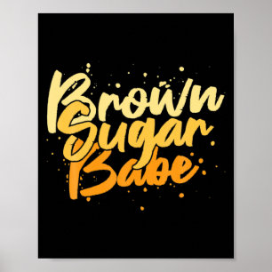 Affiche fille au sucre brun jour de liberté juneteenth 186