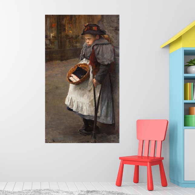 Affiche Fille aux allumettes Pauvre handicapée Marchés dan (Pépinière 1)