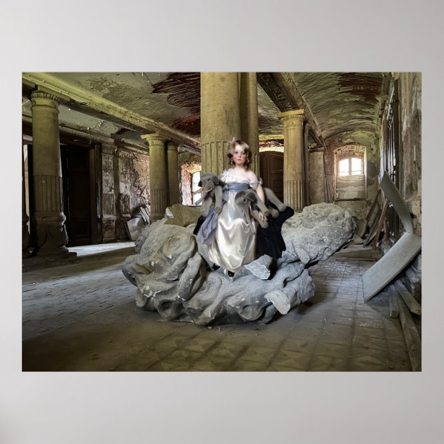 Affiche Fille avec des jouets (Devant)