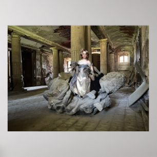 Affiche Fille avec jouets