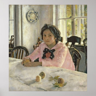 Affiche Fille avec pêches, 1887