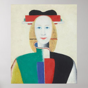 Affiche Fille avec un peigne dans les cheveux