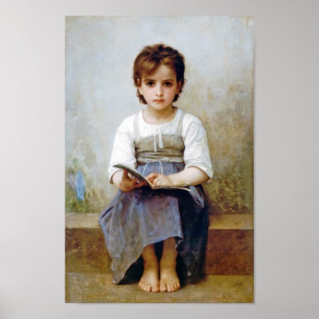 Affiche Fille, Bouguereau (Devant)