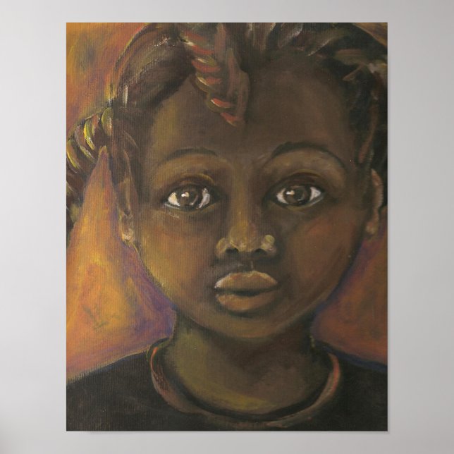 Affiche Fille Brown par Celestine (Devant)