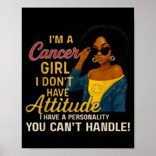 Affiche Fille Cancer J'ai Une Personnalité Que Vous Ne Pou