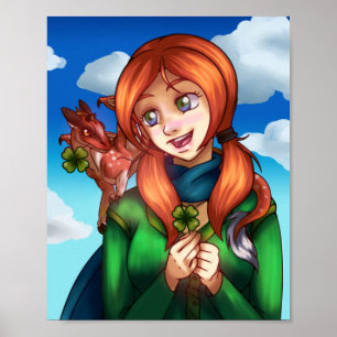 Affiche Fille chanceuse