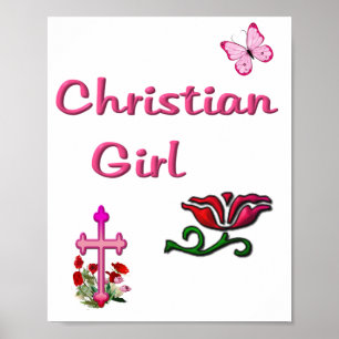 Affiche Fille chrétienne