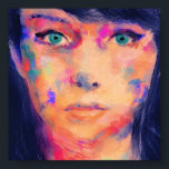 Affiche Fille colorée Beaux Art Imprimer<br><div class="desc">Ce bel imprimé est parfait pour la décoration ! Faites-en un cadeau pour un ami, ou vous-même !</div>