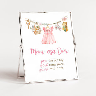 Affiche Fille cultivée localement Panneau de bar Mom Osa