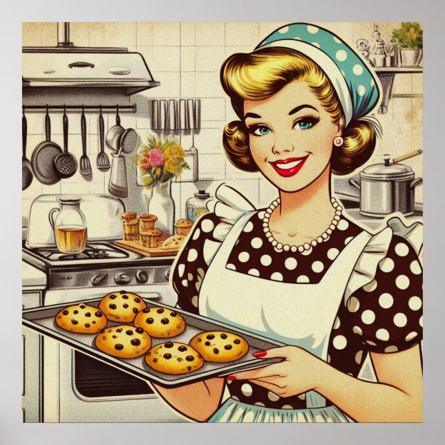 Affiche Fille Cupcake (Devant)