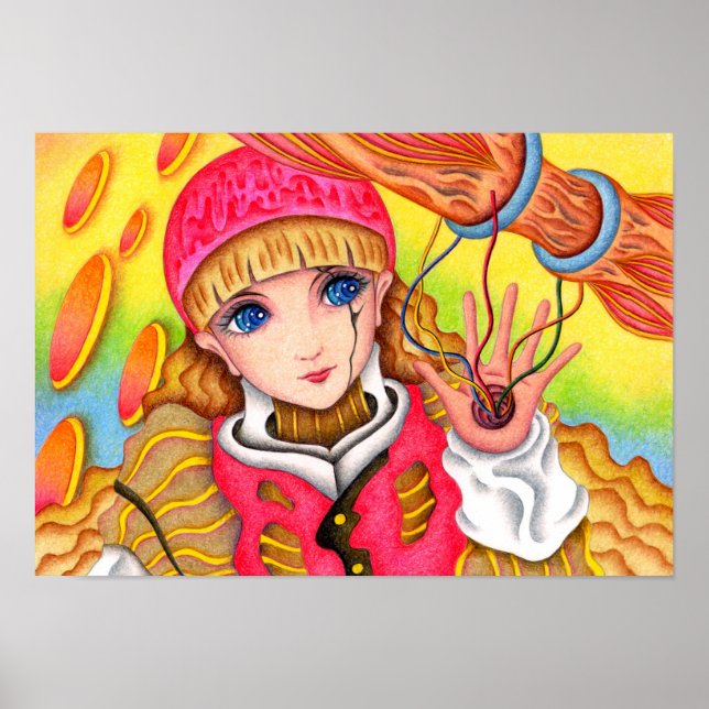 Affiche Fille cyborg. (Devant)
