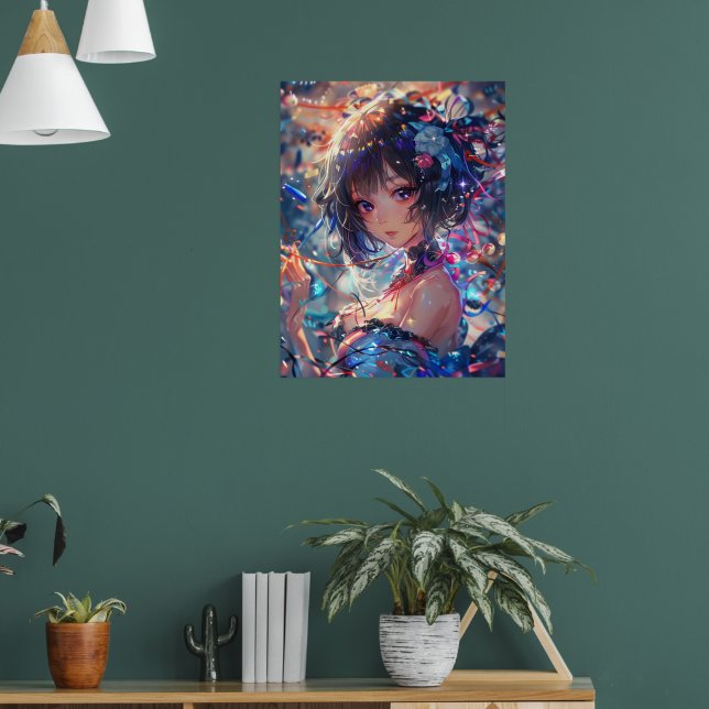 Affiche Fille d'anime fantastique (Salon 1)