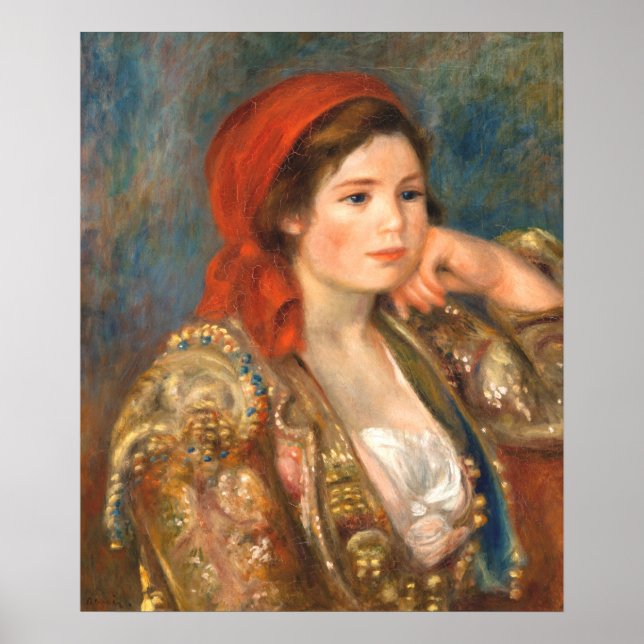 Affiche Fille dans une veste espagnole, Renoir  (Devant)