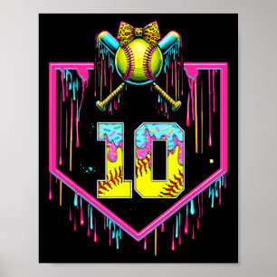 Affiche Fille de 10 ans Ice Cream Softll Drip Coquette 