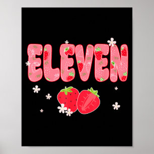 Affiche Fille de 11 ans T-shirt pour 11ème anniversaire fr