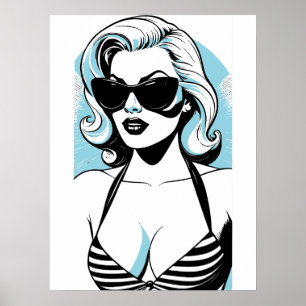 Affiche Fille de Californie