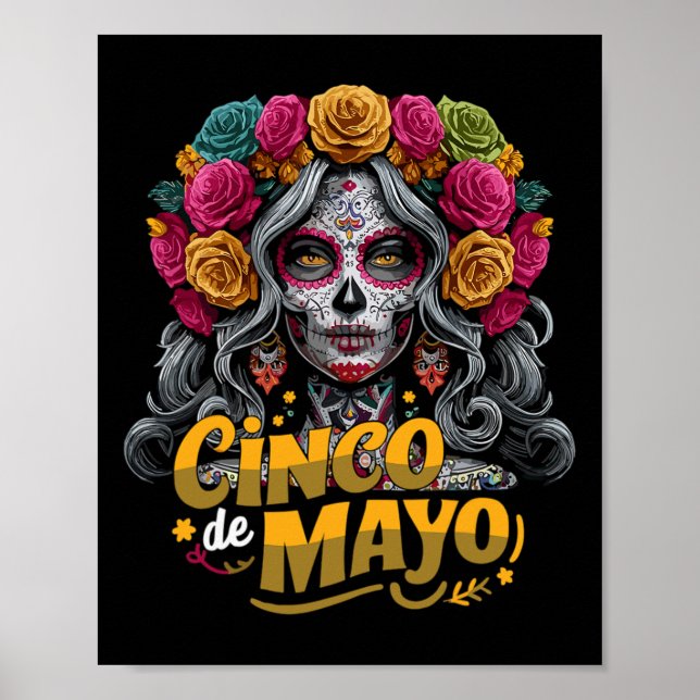 Affiche Fille de Cinco De Mayo Fête mexicaine 5 De Mayo 1  (Devant)