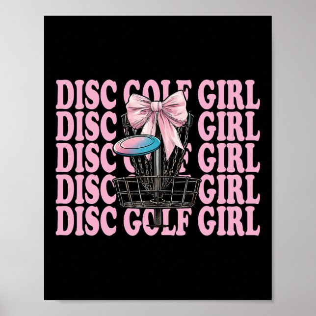 Affiche Fille de golf à disque Mère de golf à disque Fête  (Devant)