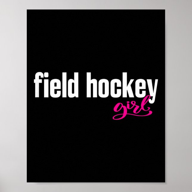 Affiche Fille de hockey sur gazon (1)  (Devant)