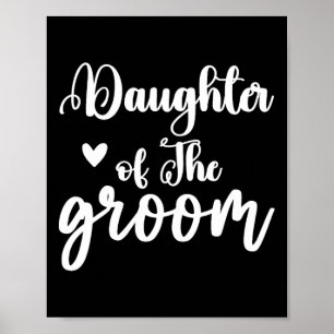 Affiche Fille De La Groom Mariage Fête Correspondant Brida