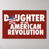 Fille de la Révolution américaine DAR Étoile USA