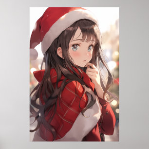 Affiche Fille de Noël Anime