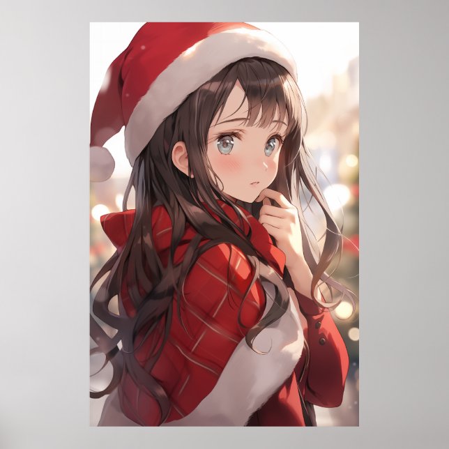 Affiche Fille de Noël Anime (Devant)