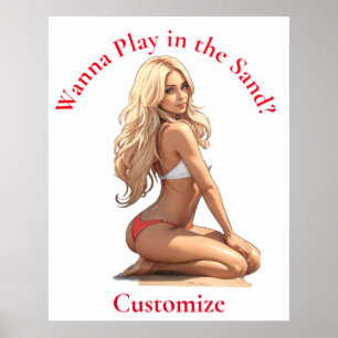 Affiche Fille de plage de Bikini Thunder_Cove