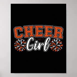 Affiche Fille de pom-pom girl drôle de pom-pom girl entraî