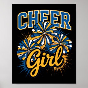 Affiche Fille de pom-pom girls Équipe de Cheerleader Squad