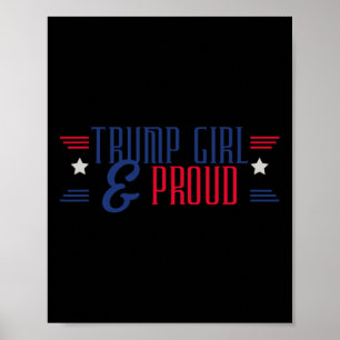 Affiche Fille de Trump et femmes fières pour Trump 2024 Pr