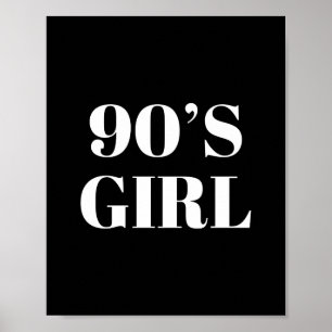 Affiche Fille des années 90
