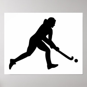 Affiche Fille d'hockey de champ