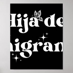Affiche Fille D'Immigrants Réfugiés Latina Droits Anti-r
