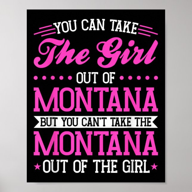 Affiche Fille du Montana Ne Peut Pas Sortir Le Montana  (Devant)