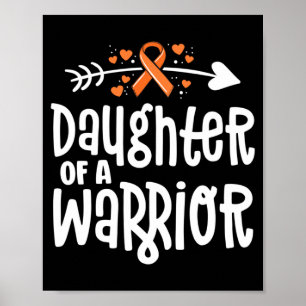 Affiche Fille d'un don de guerrier Famille Leucémie Cancer