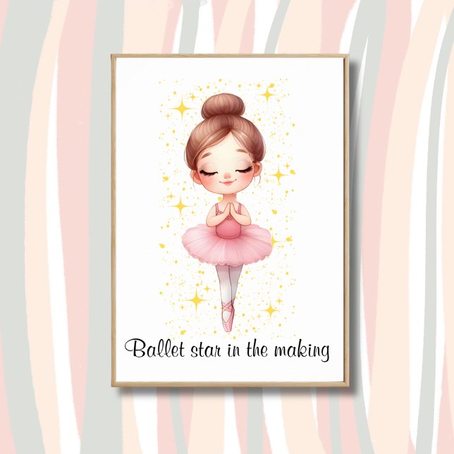 Affiche Fille étoile de ballet  (Créateur téléchargé)