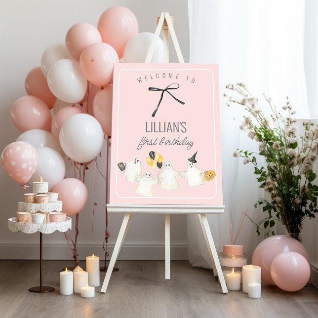 Affiche Fille Fantôme d'anniversaire et Baby shower de la  (Créateur téléchargé)