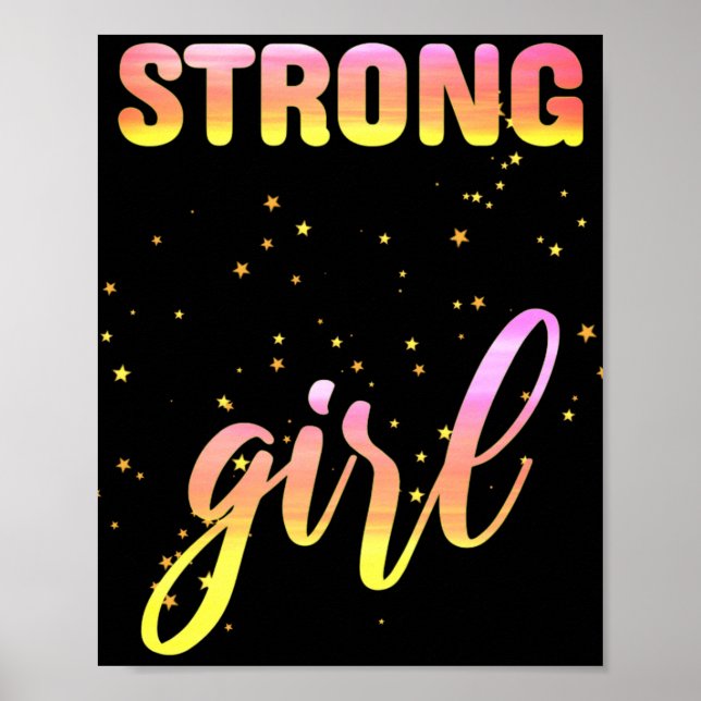 Affiche Fille Forte Pastel Star (Devant)