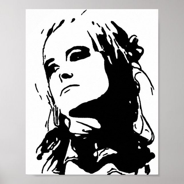 Affiche Fille inamuse (Devant)