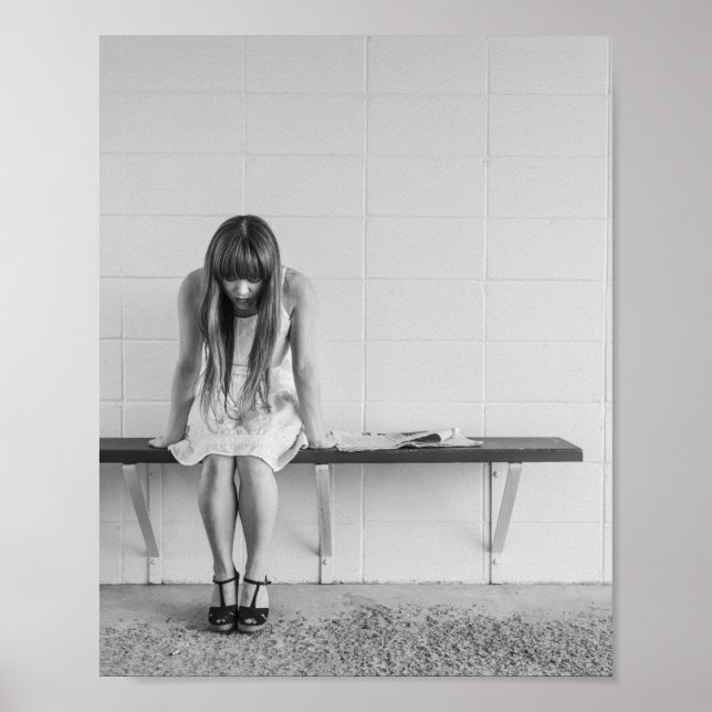 Affiche Fille inquiète (Devant)